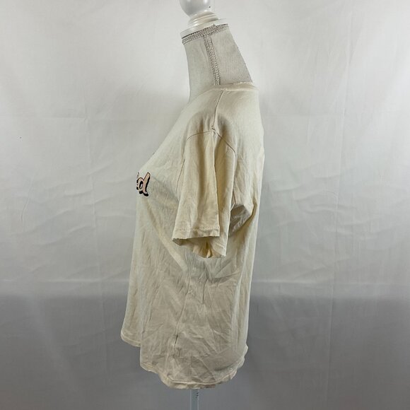 Wildfox Graphic T-Shirt M Cream I Came I Brunched I Left Salt Short Sleeve New - Picture 6 of 11